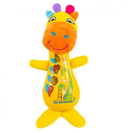 Развивающая игрушка Happy Snail Жираф Спот желтый