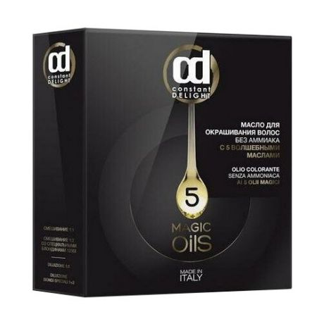 Constant Delight Масло для окрашивания волос Olio Colorante, 50 мл, 7.55 русый интенсивный золотистый