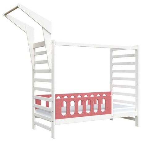Кровать детская Domus Mia Loft Gamma, размер (ДхШ): 185.6х92 см, спальное место (ДхШ): 180х80 см, каркас: массив дерева, цвет: розовый