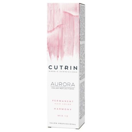Cutrin AURORA Крем-краска для волос, 60 мл, 0.01 Серебряная гармония