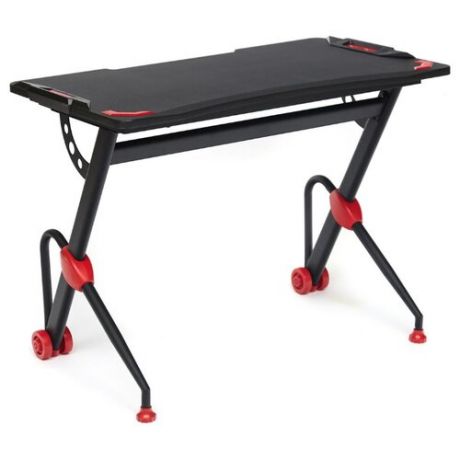 Компьютерный стол TetChair Cyber-2, 100х60 см, цвет: черный / красный
