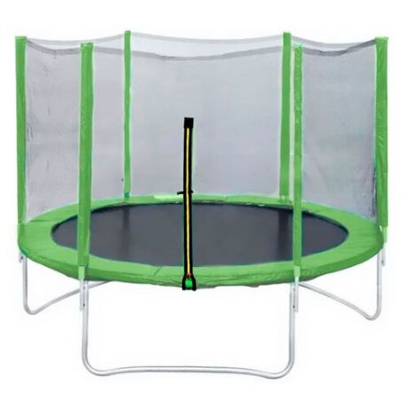 Каркасный батут DFC Trampoline Fitness 10FT-TR-LG/10FT-TR-B с сеткой 305х305х262 см зеленый