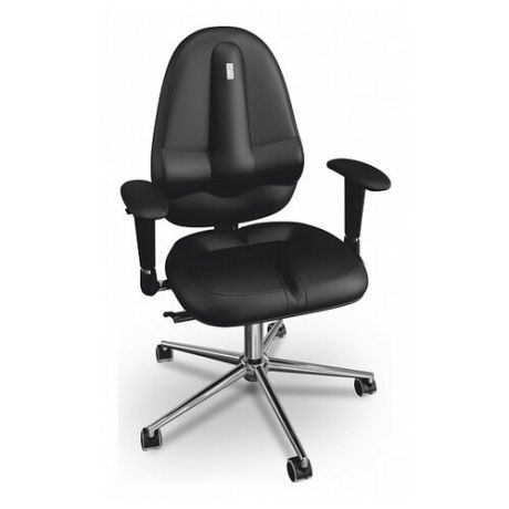 Компьютерное кресло Kulik System Classic (без подголовника), обивка: искусственная кожа, цвет: черный