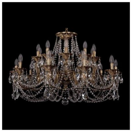 Люстра Bohemia Ivele Crystal 1702/10+10/300+150/C/FP, E14, 800 Вт