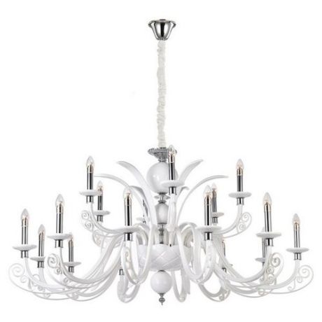 Люстра Crystal Lux LETISIA SP12+6 WHITE, E14, 1080 Вт