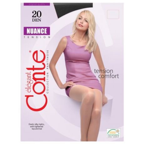 Колготки Conte Elegant Nuance 20 den, размер 5, nero (черный)