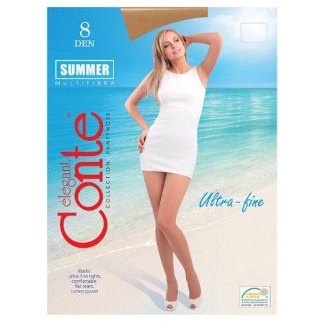 Колготки Conte Elegant Summer 8 den, размер 2, bronz (бежевый)