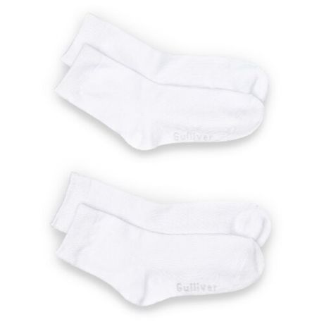 Носки Gulliver Baby комплект 2 пары размер 22-24, белый