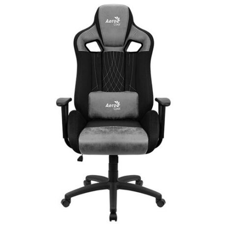 Компьютерное кресло AeroCool Earl игровое, обивка: текстиль/искусственная кожа, цвет: stone grey