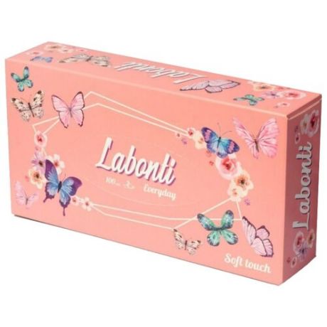 Салфетки Labonti Non-stop в розовой коробке 19 х 19 см, 100 шт.