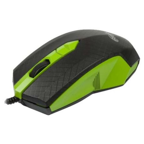 Мышь Ritmix ROM-202 Black-Green USB зеленый