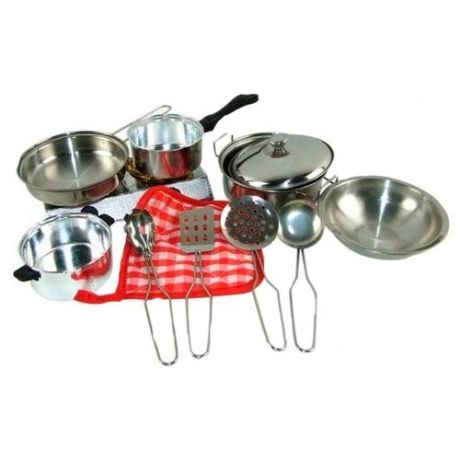 Набор посуды ABtoys Помогаю маме PT-00265 (WK-B0954) серебристый