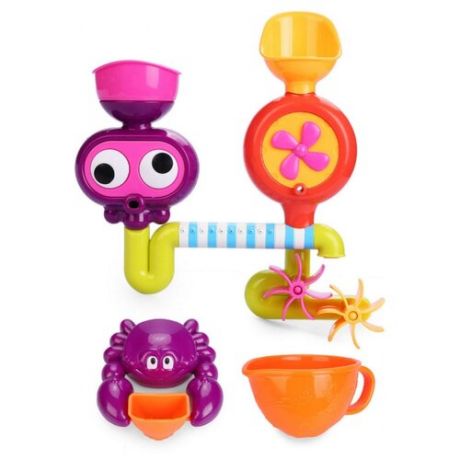 Игрушка для ванной Happy Baby Eureka (32005) оранжевый/фиолетовый