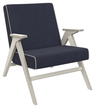 Кресло для отдыха «Вест», blue/LG/дуб шампань