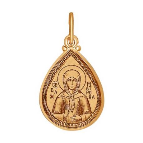 Иконка Святая Матрона из золота 101339