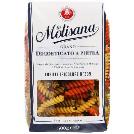 Макаронные изделия La Molisana с добавлением томатов и шпината 0,5кг