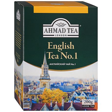 Чай Ahmad Tea English Tea №1 черный листовой с легким ароматом бергамота 200 г