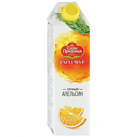 Сок Сады Придонья Exclusive апельсиновый 100% без добавления сахара 1 л