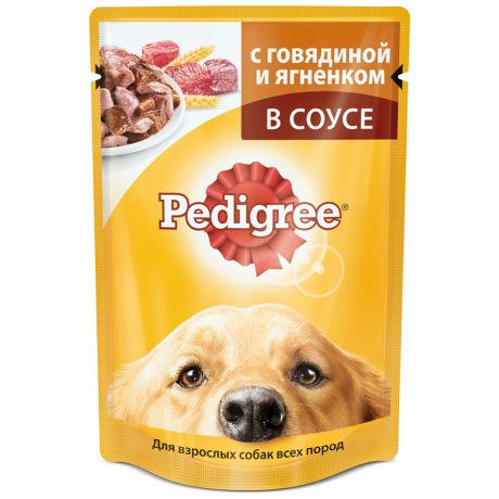 Корм для собак Pedigree с говядиной и ягненком 100г