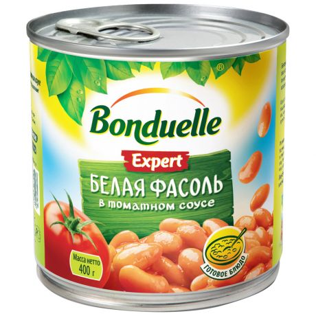 Фасоль Bonduelle белая в томатном соусе 400 г