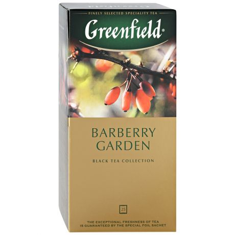 Чай Greenfield Barberry Garden черный 25 пакетиков по 1.5 г