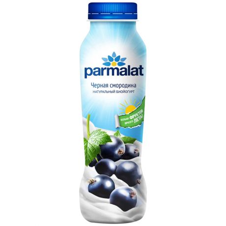 Йогурт Parmalat питьевой черная смородина 290 мл