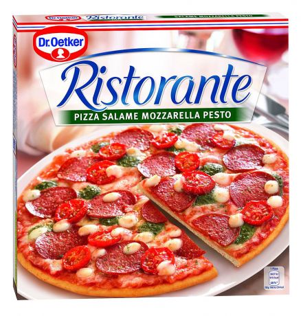Пицца Dr.Oetker Ristorante Салями Моцарелла Песто замороженная 360 г