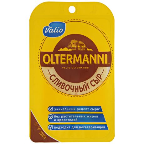 Сыр полутвердый Oltermanni Valio сливочный нарезка 45% 130 г