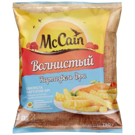 Картофель фри McCain Волнистый замороженный 750 г