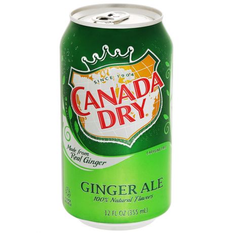 Напиток Canada Dry Ginger Ale (Канада Драй Джинджер Эль) 355мл