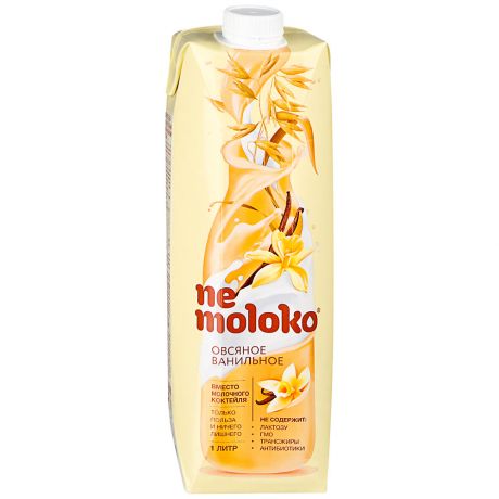 Напиток овсяный Nemoloko ванильный обогащённый витаминами и минеральными веществами 1 л