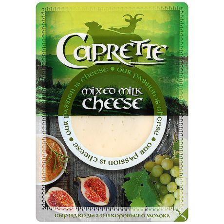 Сыр полутвердый Caprette mix из коровьего и козьего молока нарезка 50% 100 г