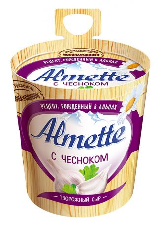 Сыр творожный Almette С чесноком 60% 150 г