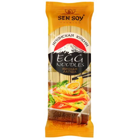 Лапша яичная Sen Soy Egg Noodles 0,3кг