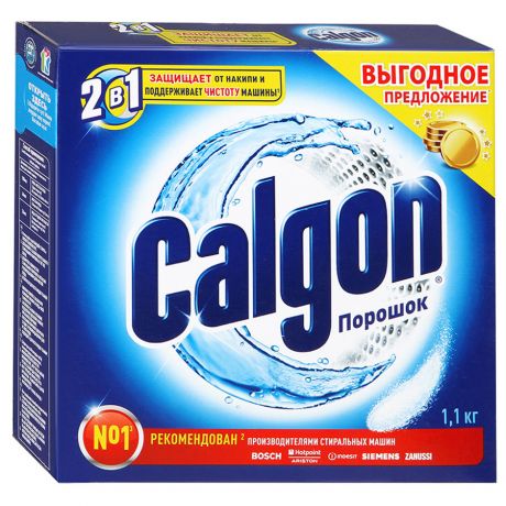 Порошок для смягчения воды и предотвращения образования накипи Calgon 2в1 1 .1кг