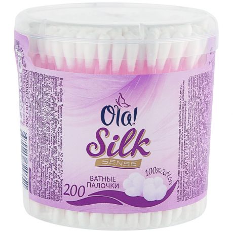 Ватные палочки Ola! Silk 200 штук