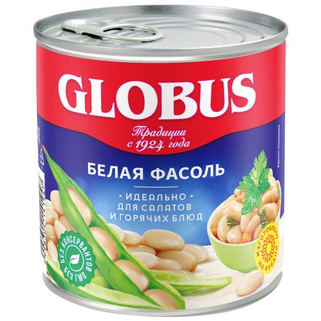 Фасоль Globus белая натуральная 400 г