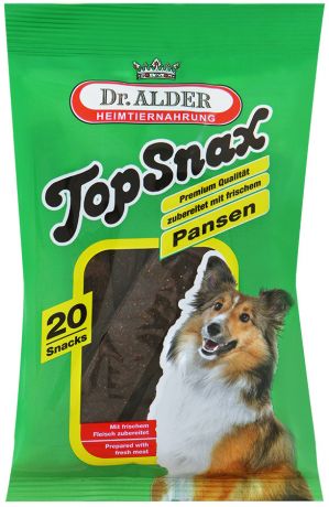 Лакомство для собак Dr.Alder TopSnax мясные полоски с рубцом 200г