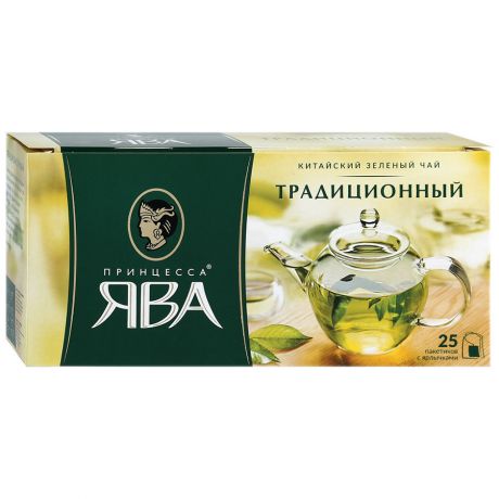 Чай Принцесса Ява зеленый 25 пакетиков 2 г