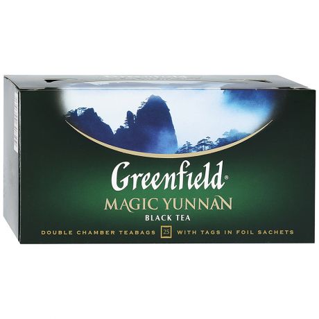 Чай Greenfield Magic Yunnan черный 25 пакетиков по 2 г