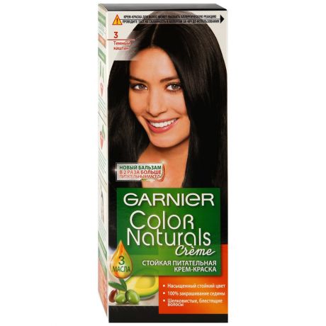 Краска для волос Garnier Color Naturals 3 темный каштан