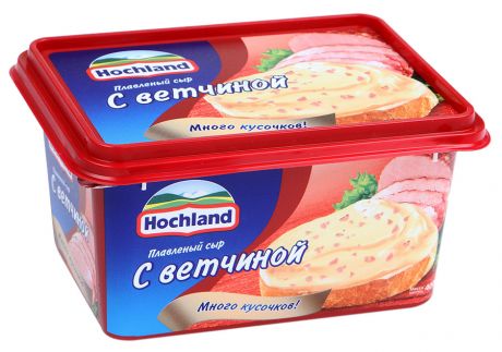 Сыр плавленый Hochland С ветчиной 55% 400 г