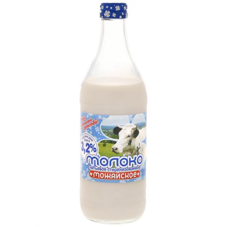 Молоко Можайское стерилизованное 3.2% 450 мл