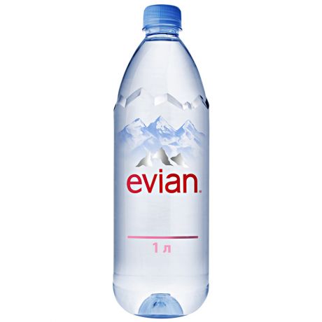 Вода питьевая Evian минеральная негазированная 1 л