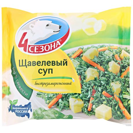 Смесь овощная 4 Сезона Щавелевый суп быстрозамороженный 400 г