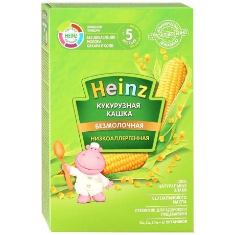 Каша кукурузная Heinz безмолочная быстрорастворимая с 5 месяцев 200 г