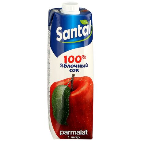 Сок Santal яблочный 100% 1л