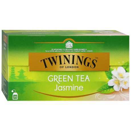 Чай Twinings Green Tea Jasmine зеленый с жасмином 25 пакетиков по 1.8 г