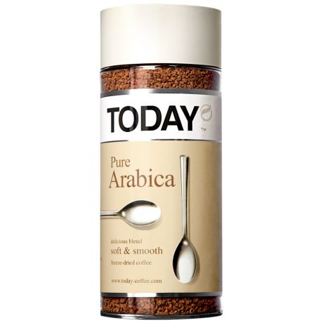 Кофе Today Pure Arabica растворимый сублимированный 95 г