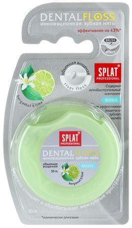 Зубная нить Splat Professional Dental Floss с ароматом Бергамота-Лайма 30 м